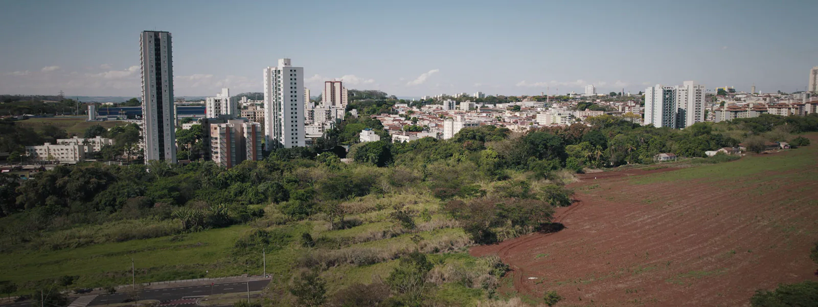 Vista do 8º andar, Torre Enseada, planta de 70 m²